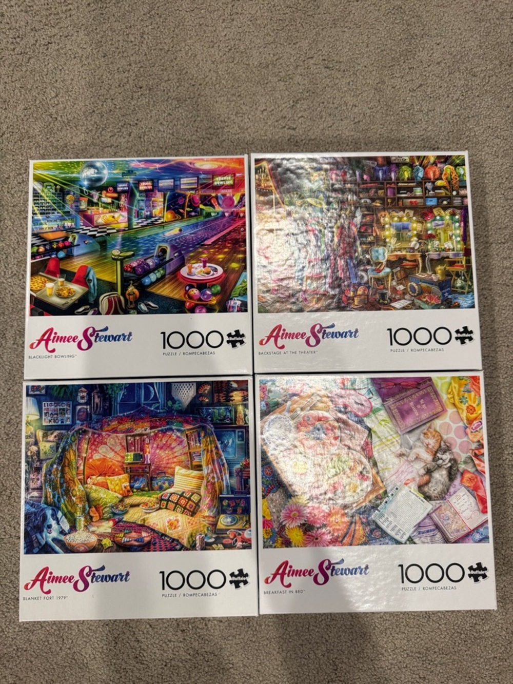 Buffalo 1000-Piece Jigsaw Puzzle Set